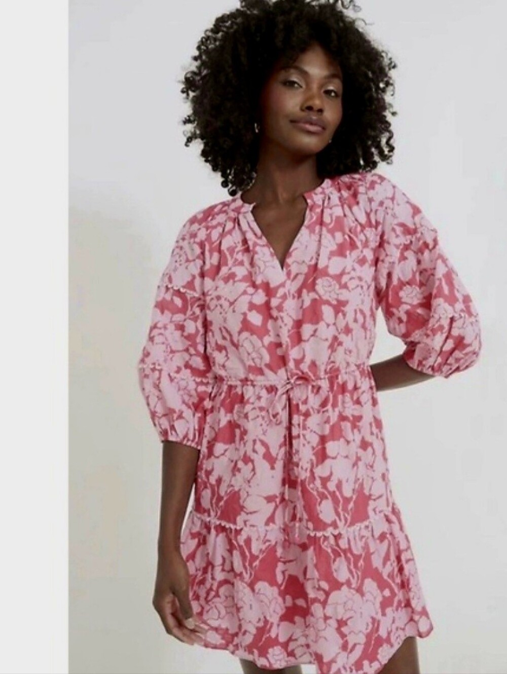 Tuckernuck x Hyacinth House Floral Puff Sleeve Mini DressSize S